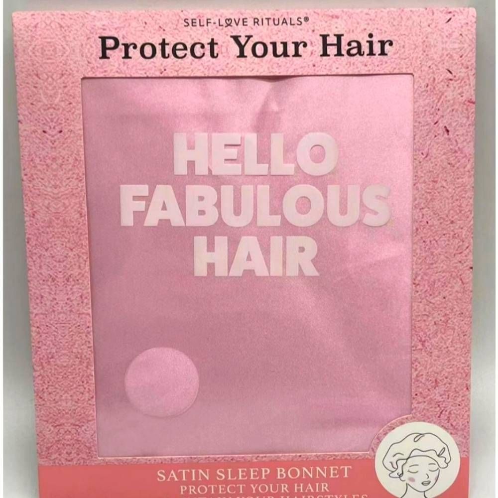 Self-Love Rituals Hello Fabulous Hair Satin Sleep Bonnet‎